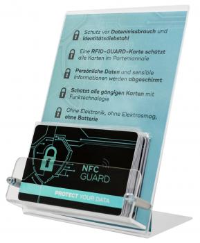 NFC GUARD Blocker-Karte Schützt alle Geldbeutelbefindlichen Karten mit Funktechn